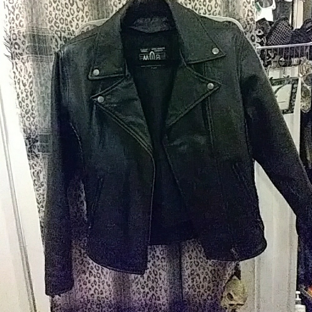 real leather jacket- women xs